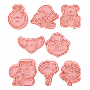 Molde De Hielo Silicona Enamorados San Valentin Chocolates